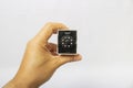 ANLY Multi range timer  on hand Royalty Free Stock Photo