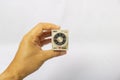 ANLY Multi range timer  on hand Royalty Free Stock Photo