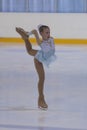 Anna Bajgazina from Russia performs Gold Class III Girls Free Skating Program Royalty Free Stock Photo