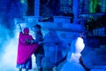 Anna, Kristoff and Olaf in A Frozen Holiday Wish at Magic Kingdom Park 16.