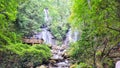 Anna Ruby Falls in the Chattahoochee National Forest. Royalty Free Stock Photo