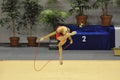 Anna Trubnikova, rythmic gymnastic Royalty Free Stock Photo