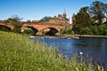 Annan Bridge and Town Hall Royalty Free Stock Photo