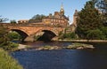 Annan Bridge and Town Hall Royalty Free Stock Photo