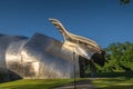 Horizontal view of the iconic Fisher Center at Bard at Bard College. Concert hall