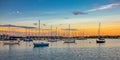 Annapolis Harbor Sunset Royalty Free Stock Photo