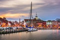 Annapolis, Maryland, USA from Annapolis Harbor Royalty Free Stock Photo