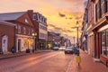 Annapolis, Maryland, USA downtown cityscape on Main Street Royalty Free Stock Photo