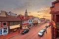 Annapolis, Maryland, USA Overlooking Main Street with the State House Royalty Free Stock Photo