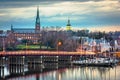 Annapolis, Maryland, USA State House and St. Mary`s Church Royalty Free Stock Photo