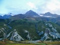 Annapurna from Bhraka village, Nepal Royalty Free Stock Photo