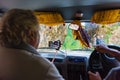 Off road vehicles with tourists in Annapurna Conservation Area, Nepal