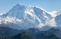 Annapurna Himal from Jaljala pass - Nepal - Asia Royalty Free Stock Photo