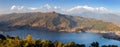 Annapurna himalayan range, Pokhara and Phewa lake Royalty Free Stock Photo