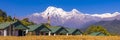 Annapurna mountain Panoramic view from Australian base camp Nepal