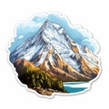 Annapurna Mountain Sticker - Realistic, Highly Detailed Die Cut Design