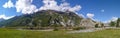 Annapurna range from Bhraka village, Nepal Royalty Free Stock Photo