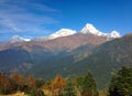 The Annapurna Range Himalayas Royalty Free Stock Photo