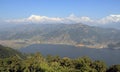 Annapurna range and Phewa Lake