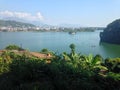 The Annapurna Range and Phewa Lake, Pokhara Royalty Free Stock Photo