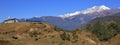 Annapurna range seen from Ghale Gaun Royalty Free Stock Photo