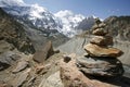 Annapurna range and stone