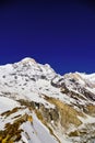 Annapurna South, Annapurna Range, Himalaya Mountain Range, Nepal Royalty Free Stock Photo