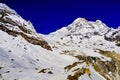 Annapurna South, Annapurna Range, Himalaya Mountain Range, Nepal Royalty Free Stock Photo