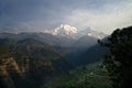 Annapurna South and Hiunchuli E Royalty Free Stock Photo