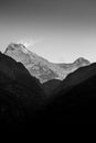 Annapurna South and Hiunchuli Royalty Free Stock Photo