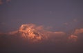 annapurna south in Nepal during afterglow Royalty Free Stock Photo