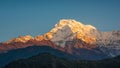 The Annapurna South in Nepal Royalty Free Stock Photo