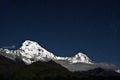 Annapurna South at night,Nepal Royalty Free Stock Photo