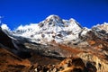 Annapurna South peack Royalty Free Stock Photo