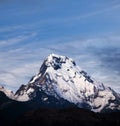 Annapurna South peak on Annapurna Circuit trek, Nepal Royalty Free Stock Photo