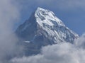 Annapurna summit from Poon Hill, Nepal Royalty Free Stock Photo