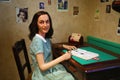 Anne Frank in Madame Tussauds of Amstedam Royalty Free Stock Photo