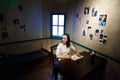 Anne Frank Wax Sculpture in Museum Royalty Free Stock Photo