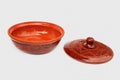 Annealed clay bowl as stylish artwork