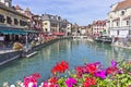 Annecy in Alps, Old city canal view, France Royalty Free Stock Photo