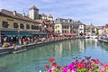 Annecy in Alps, Old city canal view, France Royalty Free Stock Photo