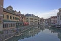 Annecy in Alps, Old city canal view, France, Europe Royalty Free Stock Photo