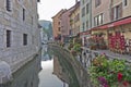 Annecy in Alps, Old city canal view, France, Europe Royalty Free Stock Photo