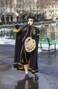 Person Disguised as a Painter - Annecy Venetian Carnival 2013