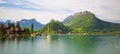 Annecy lake in the french alps