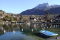 Annecy lake, Talloires bay and village, Savoy, France Royalty Free Stock Photo