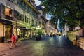 Annecy Old Town Street View in Evening Royalty Free Stock Photo