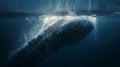 Annie Leibovitz\'s Epic Encounter: Sea Monster Versus Whale in Thunderous Depths