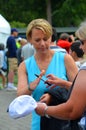 Annika SÃÂ¶renstam at the KPMG Women's PGA Championship Sahalee Country Club Washington State