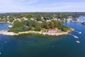 Annisquam village aerial view, Cape Ann, Massachusetts Royalty Free Stock Photo